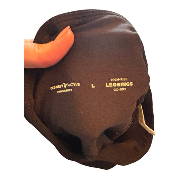 Old Navy Active Powersoft Black Leggings Size Large (L) - Picture 6 of 6